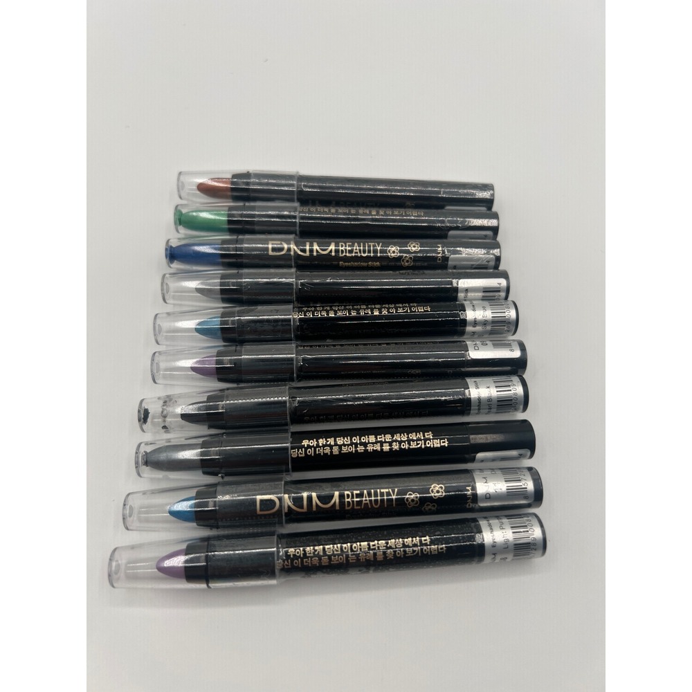 DNM Beauty Eyeshadow Stick Set Multi-Color Shimmer Crayon Makeup 10 Piece Lot